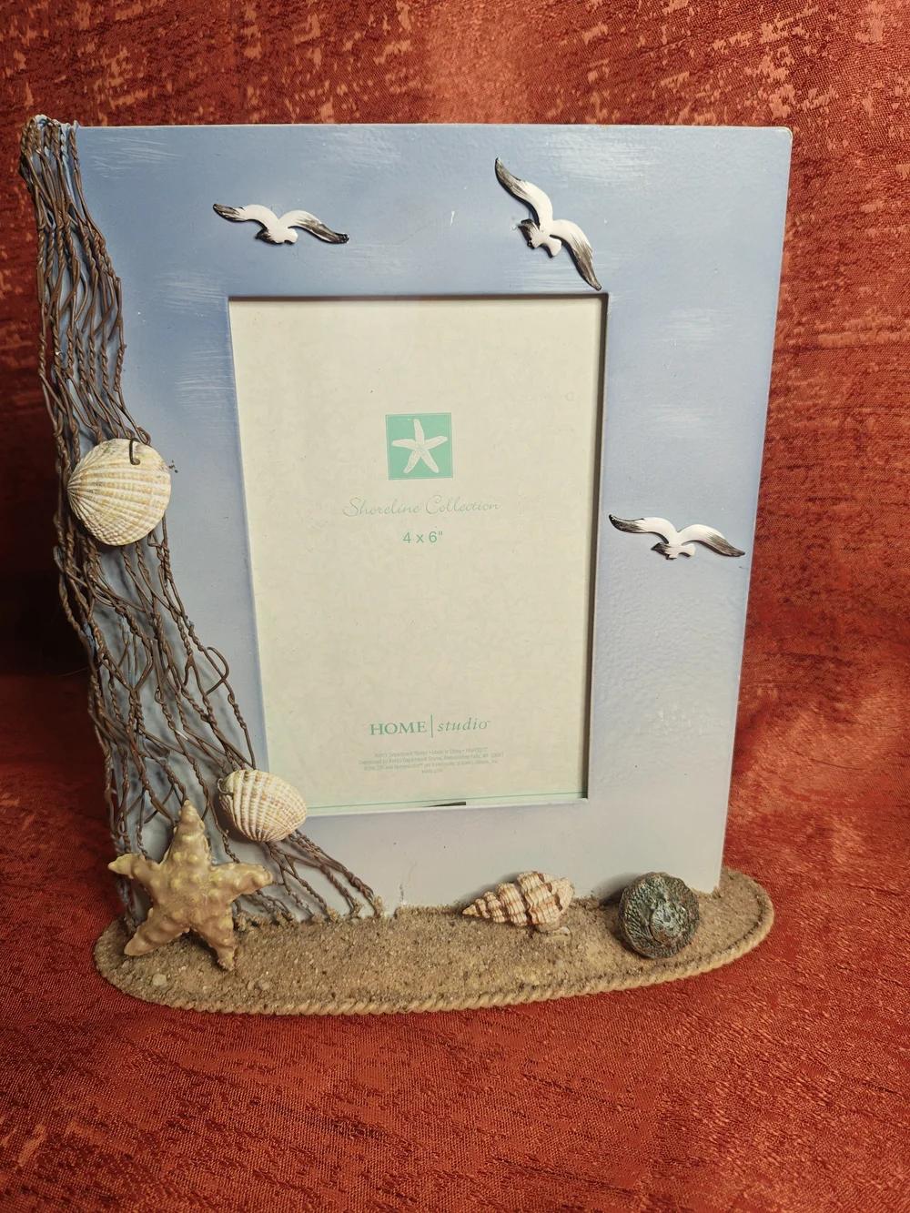Coastal Blue Seaside Photo Frame